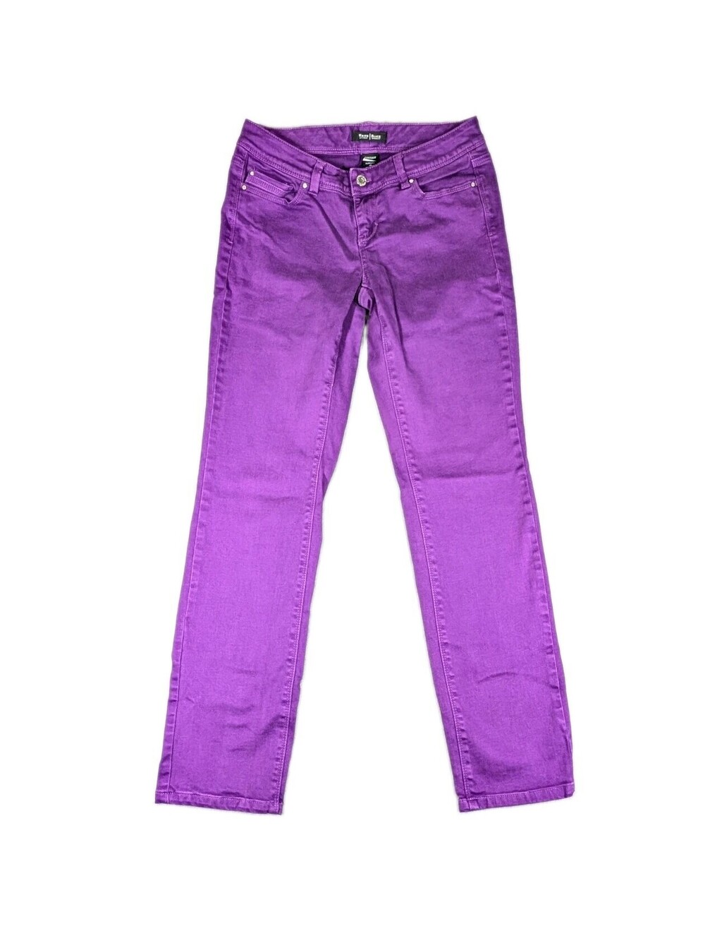 White House Black Market Womens 6R Purple Contour Slim Leg Stretch Jeans Denim